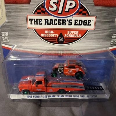 Greenlight HD Trucks 1968 FORD F350 RAMP TRUCK w/ TOPO Green Machine CHASE Rare - Image 1 of 4