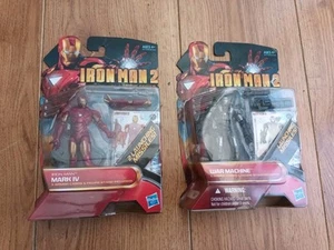 Figuras de acción de la película Hasbro Iron Man 2 War Machine y Iron Man Mark IV - Imagen 1 de 8
