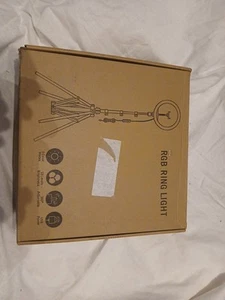 MJ33 RGB 12.6 INCH LED BEAUTY LIVE RING LIGHT WITH PHONE HOLDER (0204) - Picture 1 of 3