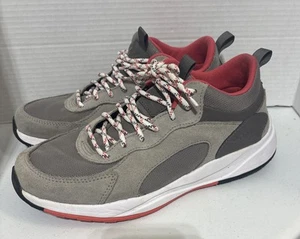 Columbia Womens Pivot Mid Hiking Sneaker Sz 11M Gray/Orange Waterproof Leather - Picture 1 of 6