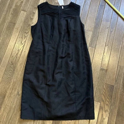 Nuevo con etiquetas Vestido Vaina Calvin Klein Negro Lino Talla 16W Sin Mangas Minorista $139 Foto 1 de 4