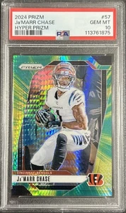 2024 Panini Prizm Ja’marr Chase Hyper Prizm #/180 PSA 10 Bengals - Picture 1 of 4