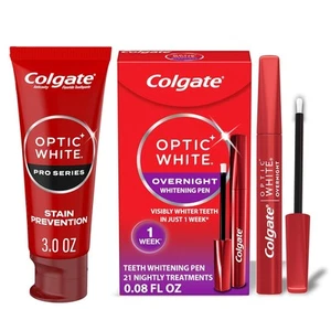 Colgate Optic White Overnight Teeth Whitening Pen and Toothpaste... - Picture 1 of 7