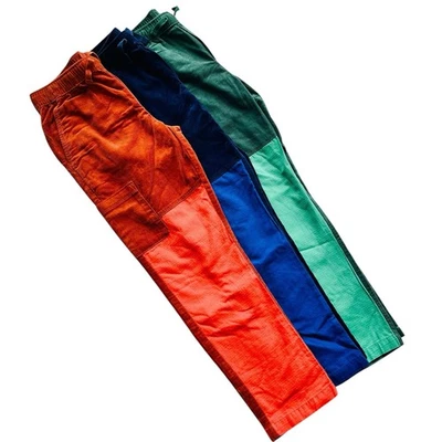 3 pairs of Hanna Andersson ripstop corduroy pants size 12~ orange, blue, green - Image 1 of 4