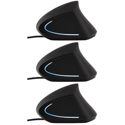 3 stücke Ergonomische optische USB verdrahtete vertikale einstellbar - Bild 1 von 4