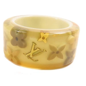 LOUIS VUITTON LV Rings M65816 PVC Beige US#7.5 - Picture 1 of 8