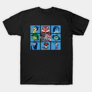 T-shirt Disney Funny The Emotions Bunch unisex uomo donna - Foto 1 di 4