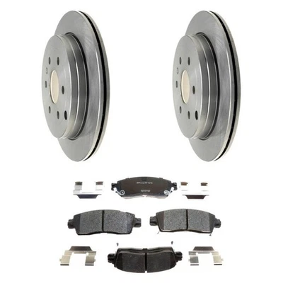 For GMC Acadia Limited 17 Raybestos R-Line Plain Rear Brake Kit w Ceramic Pads Foto 1 de 4