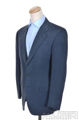 Blazer Chaqueta Abrigo Deportivo BELVEST x BRUNO PIATTELLI Azul Sólido 100% SEDA - 40 L Foto 1 de 4