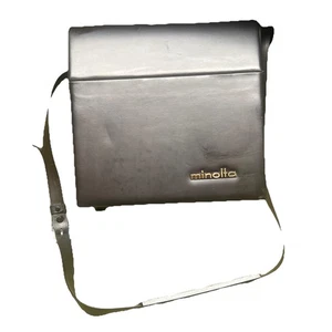 Custodia obiettivo fotocamera Minolta Japan vintage similpelle interno velluto ecopelle - Foto 1 di 9