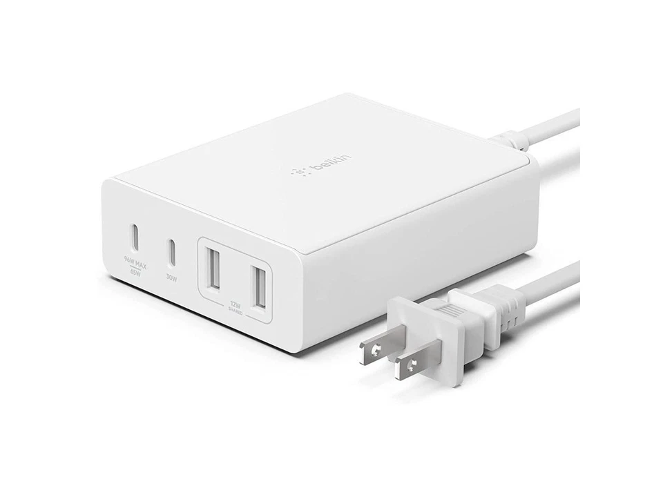 Belkin 4 端口 GaN 充电器 108W, 白色 — 第 1/4 张图片