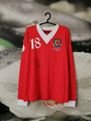 Camisa de futebol em casa do País de Gales 2006 - 2007 Kappa #18 usada? Autógrafo tamanho 2XL  - Imagem 1 de 4