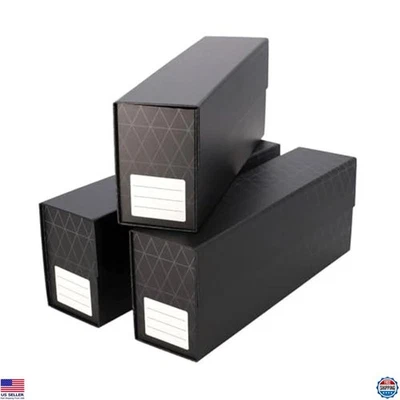 Cajas de almacenamiento de tarjetas graduadas BCW QuickFold - negras, cierre magnético, tiene capacidad para 50 Foto 1 de 4