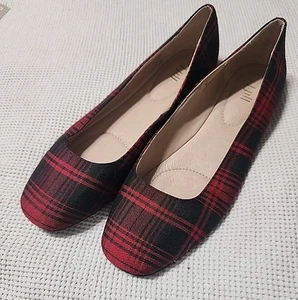J. Jill Audrey Damen-Ballerinas rot Büffel kariert 8 Schottenmuster Weihnachten J Jill - Bild 1 von 19