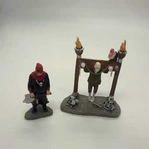 Lemax Spooky Town Halloween Tortured Soul Villager & Executioner Decor Figure - Picture 1 of 7