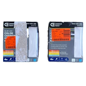LOTE DE 2 eléctricos comerciales de 4 pulgadas Borde empotrado delgado LED Select color cambiante - Imagen 1 de 3