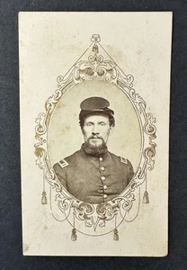 Foto CDV Guerra Civil Ohio 11º o Missouri 13º Caballería 1º Teniente Mackey Estate - Imagen 1 de 3