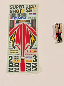Tamiya Vintage Old SuperShot Super Shot Speed Control & Decal Sheet Hotshot - Picture 1 of 5