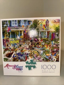 Rompecabezas Buffalo Games Aimee Stewart venta de patio 1000 piezas con póster - sellado - Imagen 1 de 3