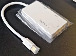 Mini Display Port to DVI, HDMI, VGA Adapter Mini DP to Display Monitor Projector - Picture 1 of 7