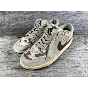 ๐ RARE Nike Dunk Low Premium Vegas Khaki Chocolate Sz 10 Camo Shoes 307696221 - Foto 1 di 10