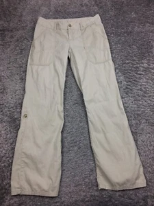 Michael Kors Khaki Convertible Pants Womens Size 10 Beige Cotton Bootcut Capri - Picture 1 of 15