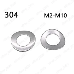 304 Stainless Steel Curved Spring Washers M2 M2.5 M3 M4 M5 M6 M8 M10 - Picture 1 of 6