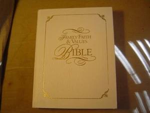 "LARGE PRINT" FAMILY FAITH & VALUES BIBLE KEYSTONE KJV (1997) HARDCOVER - Bild 1 von 5