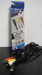 Retro-bit Retro S32 AV Cable For Saturn, NEW Open Box (Tub 2) - Picture 1 of 3