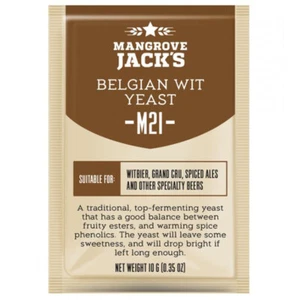 Mangrove Jacks Belgian Wit Ale Beer M21 Yeast 10g Sachet Craft Series Homebrew - Picture 1 of 1