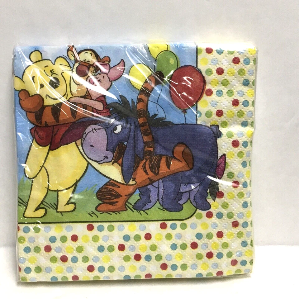  WINNIE THE POOH & PALS -16- SERVILLETAS DE POSTRE DE PAPEL - SUMINISTROS PARA FIESTAS Foto 1 de 2
