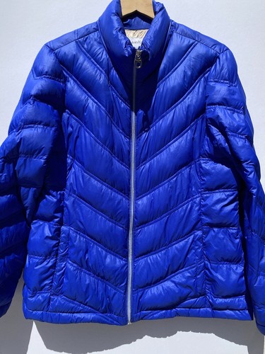 VETEMENTS Calvin Klein giacca tampone blu confezionabile leggera cerniera intera PXL