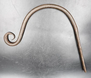 Alter handgeschmiedeter Eisenhaken für hängende Laterne Pflanzen Glockenspiel Glocke Schmiede gefertigt - Bild 1 von 8