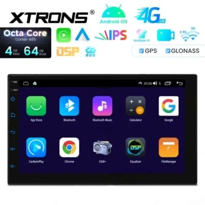 7-Zoll-Doppel-Din-Android-Autoradio 4 + 64 GB IPS-Bildschirm zb für BMW Benz---- - Bild 1 von 4