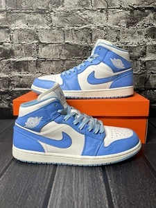 Jordan 1 Mid UNC 2013 US Mens Size 11.5 Nike North Carolina AJ1 Baby Blue - Picture 1 of 12