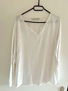 MONARI Blusen-Shirt, XL, weiß, ausgefallen, Vorne Bluse, hinten Shirt - Bild 1 von 4