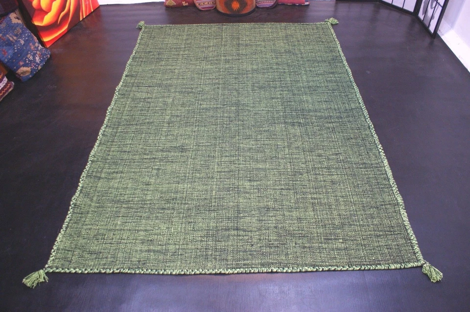 Natural Kilim Carpet Handmade 100% Cotton Various Size Washable - Image 1 of 1