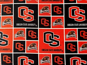 Oregon State University Beavers 2 1/4 Yards Quilting Crafting Cotton Fabric - Picture 1 of 2