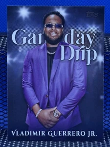 2025 Topps Series One VLADIMIR GUERRERO JR Toronto Blue Jays Game Day Drip - Foto 1 di 2