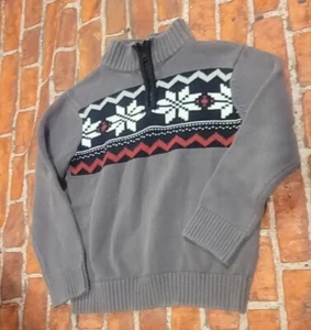 Gymboree Outlet Boys Sweater Sz 5/6 5 6 Guc Christmas Pictures Holiday - Picture 1 of 1