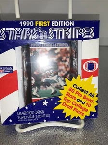 1990 Stars N Stripes Football First Edition Mark Carrier 8 Card Pack Factory Set - Picture 1 of 2