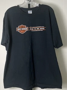 Harley Davidson T-Shirt schwarz "HD Roar to the Shore Kindle 2011 Herren XL - Bild 1 von 5