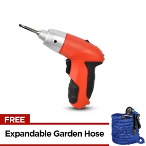 Portable Electric Cordless Screwdriver 45pc Tools with Expandable Hose 50FT - Picture 1 of 3