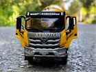 Foton LOXA Cementownik Ciężarówka Odlewany ciśnieniowo Model samochodu 1/35 Żółte zabawki Prezenty Wyświetlacz