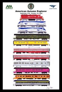 Póster AAPRCO American Autumn Explorer 11""x17"" Alfombra 12""x18"" Andy Fletcher firmado - Imagen 1 de 1