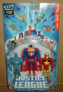 DC Justice League Unlimited 3-Pack Superman, Starman, Amazo - Mattel 2004 – New - Picture 1 of 4