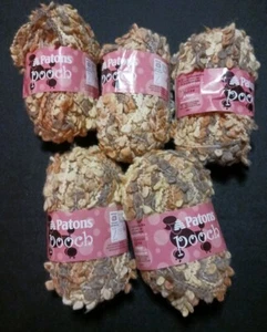 5 Skeins Patons Pooch Super Bulky Yarn, Shearling NOS - Picture 1 of 3