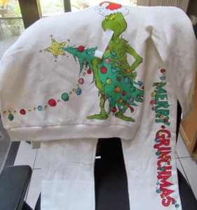 "THE GRINCH" MAD ENGINE KIDS SIZE "L" JOGGER & SWEATSHIRT CHRISTMAS OUTFIT ~NWT~ - Picture 1 of 6