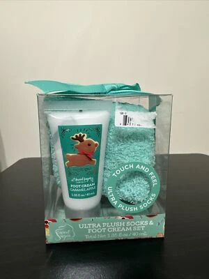 Sweet Sugar Fantasy Ultra Plush Socks and Foot Cream Caramel Apple Set-Teal - Image 1 of 4
