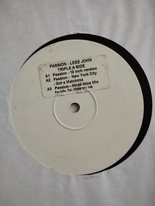 ✿ PROMO 12" MAXI 45 ✿ LEEE JOHN from IMAGINATION : PASSION (REMIXES - TEST PRESS - Imagen 1 de 2